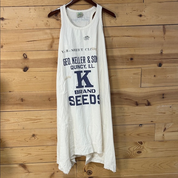 NEW Jaded Gypsy Fruitful Endeavors seed sack sleeveless PAZ tank dress S/M - Picture 10 of 12